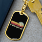 I Told You So Crypto Keychain Stainless Steel or 18k Gold Dog Tag Keyring-Express Your Love Gifts