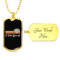 I Told You So Crypto Necklace Stainless Steel or 18k Gold Dog Tag 24" Chain-Express Your Love Gifts
