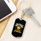 I Trade In Bitcoins Crypto Keychain Stainless Steel or 18k Gold Dog Tag Keyring-Express Your Love Gifts