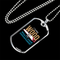 I Turn Wood To Things Woodworker Dog Tag Stainless Steel or 18k Gold W 24"-Express Your Love Gifts