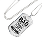 I Turned Out Awesome Dad Necklace Stainless Steel or 18k Gold Dog Tag 24" Chain-Express Your Love Gifts
