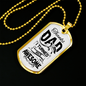 I Turned Out Awesome Dad Necklace Stainless Steel or 18k Gold Dog Tag 24" Chain-Express Your Love Gifts