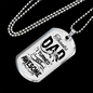 I Turned Out Awesome Dad Necklace Stainless Steel or 18k Gold Dog Tag 24" Chain-Express Your Love Gifts