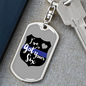 I'Ve Got Your Six Keychain Stainless Steel or 18k Gold Dog Tag Keyring-Express Your Love Gifts