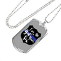 I'Ve Got Your Six Necklace Stainless Steel or 18k Gold Dog Tag 24"-Express Your Love Gifts