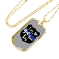 I'Ve Got Your Six Necklace Stainless Steel or 18k Gold Dog Tag 24"-Express Your Love Gifts