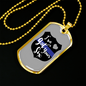 I'Ve Got Your Six Necklace Stainless Steel or 18k Gold Dog Tag 24"-Express Your Love Gifts