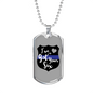 I'Ve Got Your Six Necklace Stainless Steel or 18k Gold Dog Tag 24"-Express Your Love Gifts