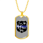I'Ve Got Your Six Necklace Stainless Steel or 18k Gold Dog Tag 24"-Express Your Love Gifts