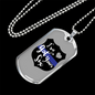 I'Ve Got Your Six Necklace Stainless Steel or 18k Gold Dog Tag 24"-Express Your Love Gifts