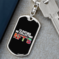 I Wanna YOLO Crypto Keychain Stainless Steel or 18k Gold Dog Tag Keyring-Express Your Love Gifts