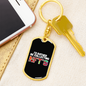 I Wanna YOLO Crypto Keychain Stainless Steel or 18k Gold Dog Tag Keyring-Express Your Love Gifts