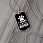 I Want All The Dogs Necklace Stainless Steel or 18k Gold Dog Tag 24" Chain-Express Your Love Gifts