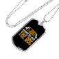 I Want to Pet Necklace Stainless Steel or 18k Gold Dog Tag 24" Chain-Express Your Love Gifts