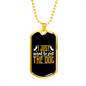 I Want to Pet Necklace Stainless Steel or 18k Gold Dog Tag 24" Chain-Express Your Love Gifts