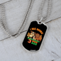 I Was Normal Necklace Stainless Steel or 18k Gold Dog Tag 24" Chain-Express Your Love Gifts