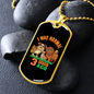 I Was Normal Necklace Stainless Steel or 18k Gold Dog Tag 24" Chain-Express Your Love Gifts