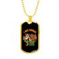 I Was Normal Necklace Stainless Steel or 18k Gold Dog Tag 24" Chain-Express Your Love Gifts