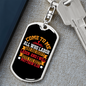 I Will Give You Rest Matthew 11:28 Keychain Stainless Steel or 18k Gold Dog Tag Keyring-Express Your Love Gifts