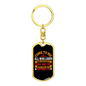 I Will Give You Rest Matthew 11:28 Keychain Stainless Steel or 18k Gold Dog Tag Keyring-Express Your Love Gifts
