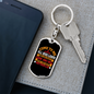 I Will Give You Rest Matthew 11:28 Keychain Stainless Steel or 18k Gold Dog Tag Keyring-Express Your Love Gifts