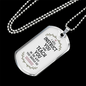 I Will Instruct You Christian Necklace Stainless Steel or 18k Gold Dog Tag 24" Chain-Express Your Love Gifts