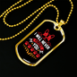 I Will Never Forget You Necklace Stainless Steel or 18k Gold Dog Tag 24" Chain-Express Your Love Gifts
