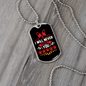 I Will Never Forget You Necklace Stainless Steel or 18k Gold Dog Tag 24" Chain-Express Your Love Gifts