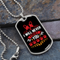 I Will Never Forget You Necklace Stainless Steel or 18k Gold Dog Tag 24" Chain-Express Your Love Gifts