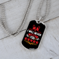 I Will Never Forget You Necklace Stainless Steel or 18k Gold Dog Tag 24" Chain-Express Your Love Gifts
