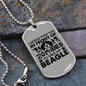 I Will Save My Beagle Necklace Stainless Steel or 18k Gold Dog Tag 24" Chain-Express Your Love Gifts