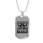 I Will Save My Beagle Necklace Stainless Steel or 18k Gold Dog Tag 24" Chain-Express Your Love Gifts