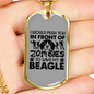 I Will Save My Beagle Necklace Stainless Steel or 18k Gold Dog Tag 24" Chain-Express Your Love Gifts