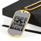 I Will Save My Beagle Necklace Stainless Steel or 18k Gold Dog Tag 24" Chain-Express Your Love Gifts