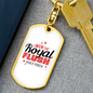 I Won The Flush Gambler Keychain Stainless Steel or 18k Gold Dog Tag Keyring-Express Your Love Gifts