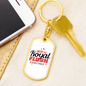 I Won The Flush Gambler Keychain Stainless Steel or 18k Gold Dog Tag Keyring-Express Your Love Gifts