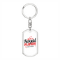 I Won The Flush Gambler Keychain Stainless Steel or 18k Gold Dog Tag Keyring-Express Your Love Gifts