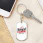 I Won The Flush Gambler Keychain Stainless Steel or 18k Gold Dog Tag Keyring-Express Your Love Gifts