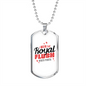 I Won The Flush Gambler Necklace Stainless Steel or 18k Gold Dog Tag 24-Express Your Love Gifts