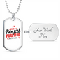 I Won The Flush Gambler Necklace Stainless Steel or 18k Gold Dog Tag 24-Express Your Love Gifts