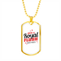 I Won The Flush Gambler Necklace Stainless Steel or 18k Gold Dog Tag 24-Express Your Love Gifts