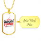 I Won The Flush Gambler Necklace Stainless Steel or 18k Gold Dog Tag 24-Express Your Love Gifts