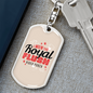 I Won The Royal Flush Gambler Keychain Stainless Steel or 18k Gold Dog Tag Keyring-Express Your Love Gifts