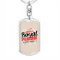 I Won The Royal Flush Gambler Keychain Stainless Steel or 18k Gold Dog Tag Keyring-Express Your Love Gifts