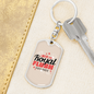 I Won The Royal Flush Gambler Keychain Stainless Steel or 18k Gold Dog Tag Keyring-Express Your Love Gifts