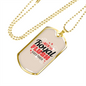 I Won The Royal Flush Gambler Necklace Stainless Steel or 18k Gold Dog Tag 24" Chain-Express Your Love Gifts