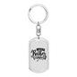 I Would Rather Be Fishing Keychain Stainless Steel or 18k Gold Dog Tag Keyring-Express Your Love Gifts