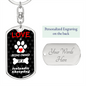 Icelandic Sheepdog Keychain Stainless Steel or 18k Gold Dog Tag Keyring-Express Your Love Gifts