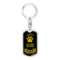 Icelandic Sheepdog Keychain Stainless Steel or 18k Gold-Express Your Love Gifts