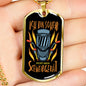 Ich Bin Soheib Nicht Mein Sceweibgerat Necklace Stainless Steel or 18k Gold Dog Tag 24"-Express Your Love Gifts